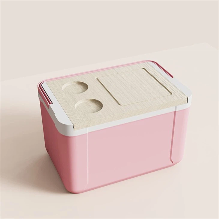 14L Wooden Lift Handle Insulated Cooler