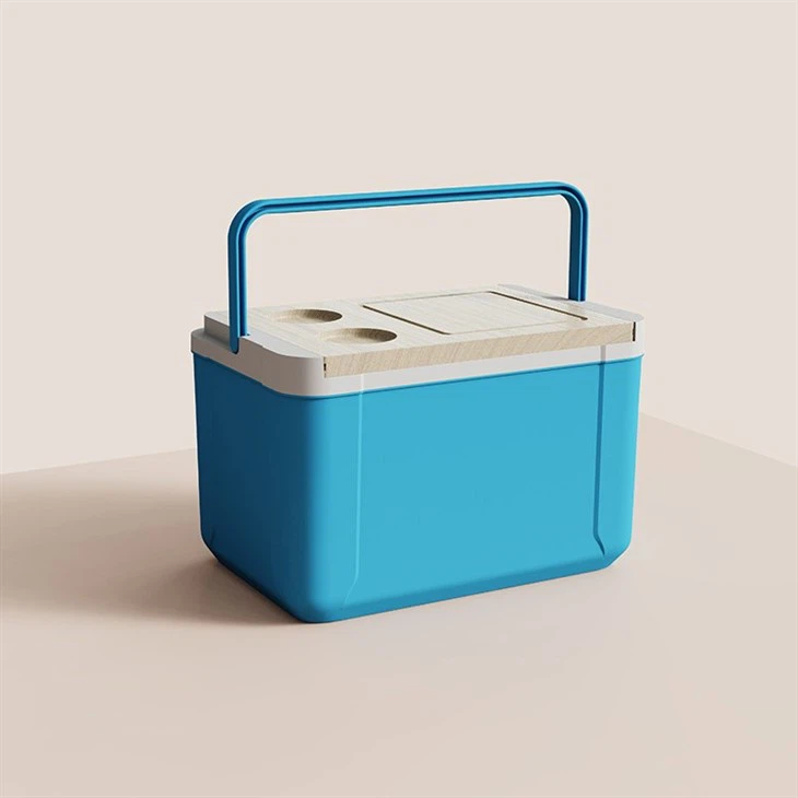 14L Wooden Lift Handle Insulated Cooler